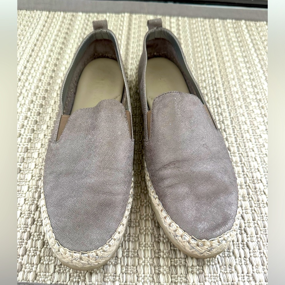 The Flexx Chappie slip-on style loafers, padded footbed, size 8.5, braided trim